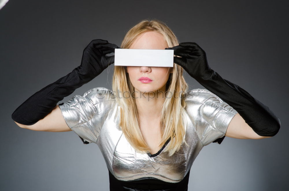 Similar – Image, Stock Photo Young woman in the city