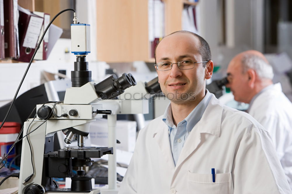 Similar – Image, Stock Photo Young man in lab