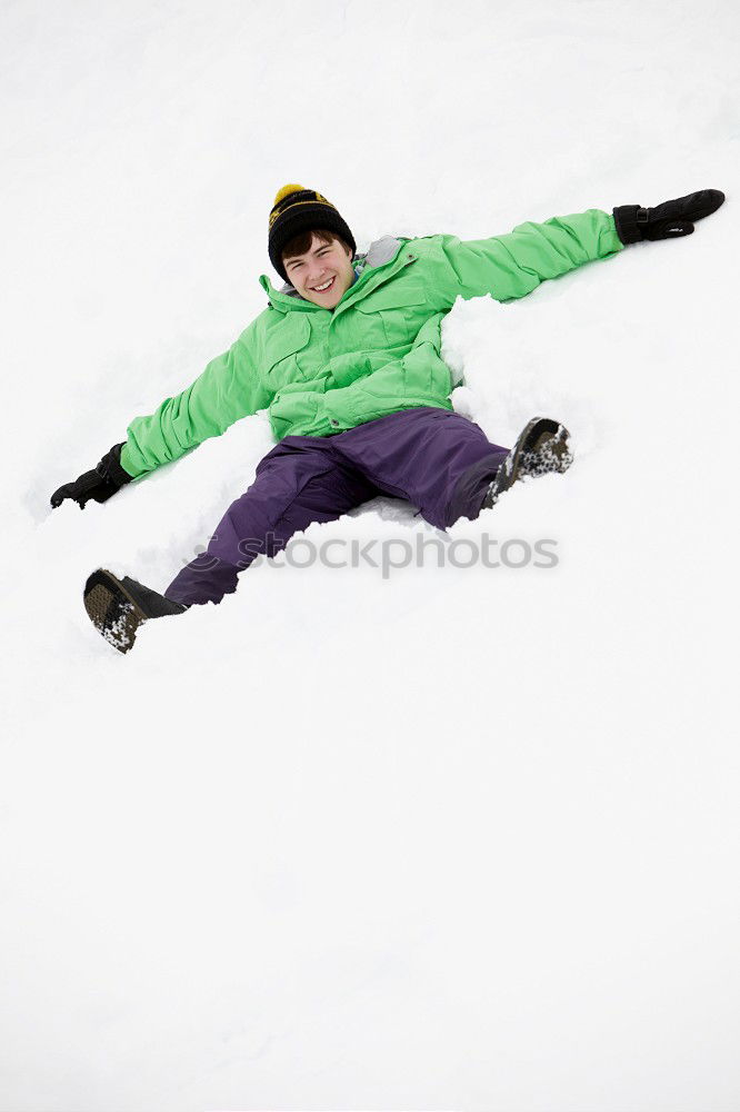 Similar – Image, Stock Photo Man slip on ice and falling down