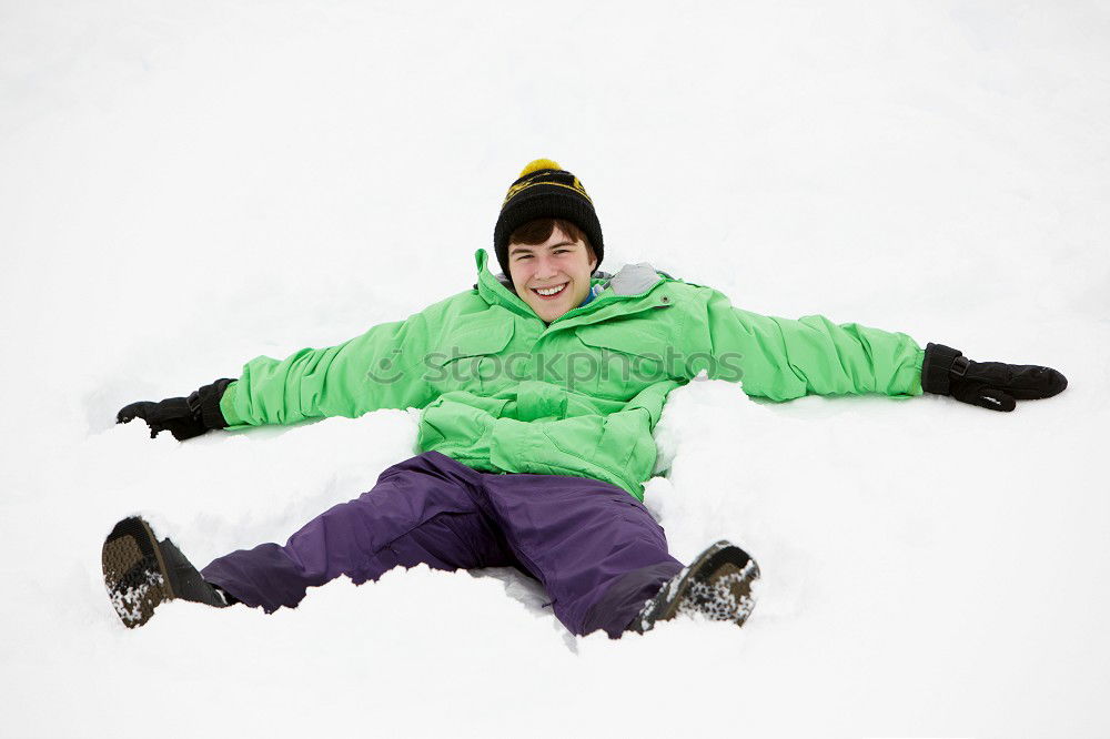 Similar – Image, Stock Photo Man slip on ice and falling down