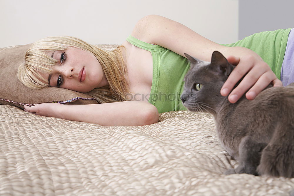 Similar – Image, Stock Photo look Feminine Young woman