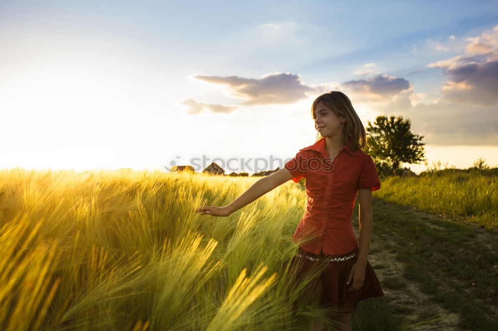 Similar – Image, Stock Photo shining days Human being