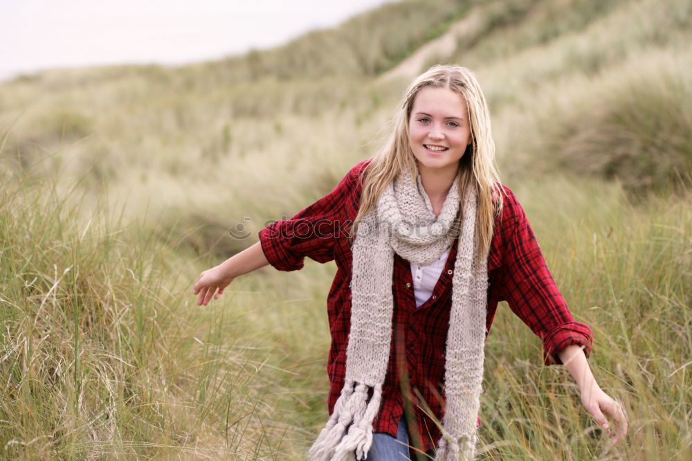 Similar – autumn. Young woman