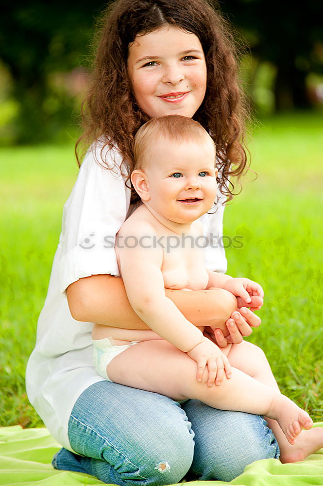 Similar – Image, Stock Photo Mother and daughters