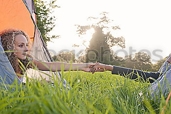 Similar – Image, Stock Photo Spending a vacation on camping