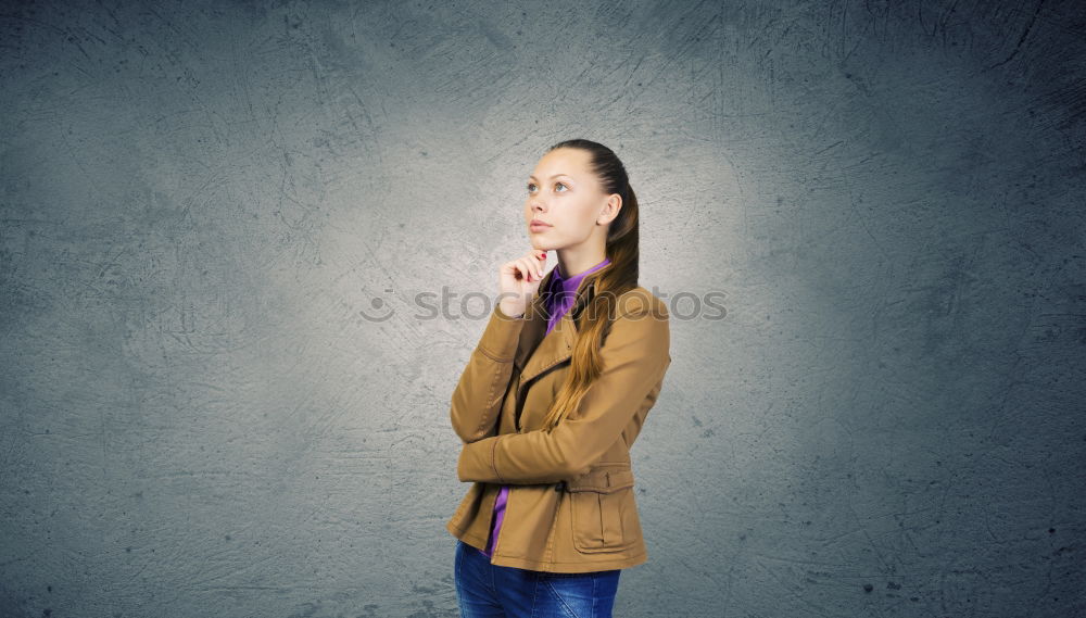 Portrait of attractive redhead woman