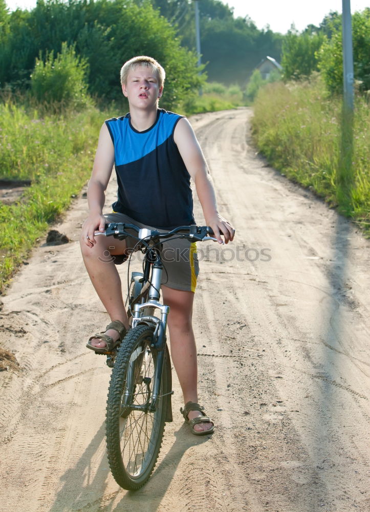 Similar – Image, Stock Photo field bicycle woman sunlight