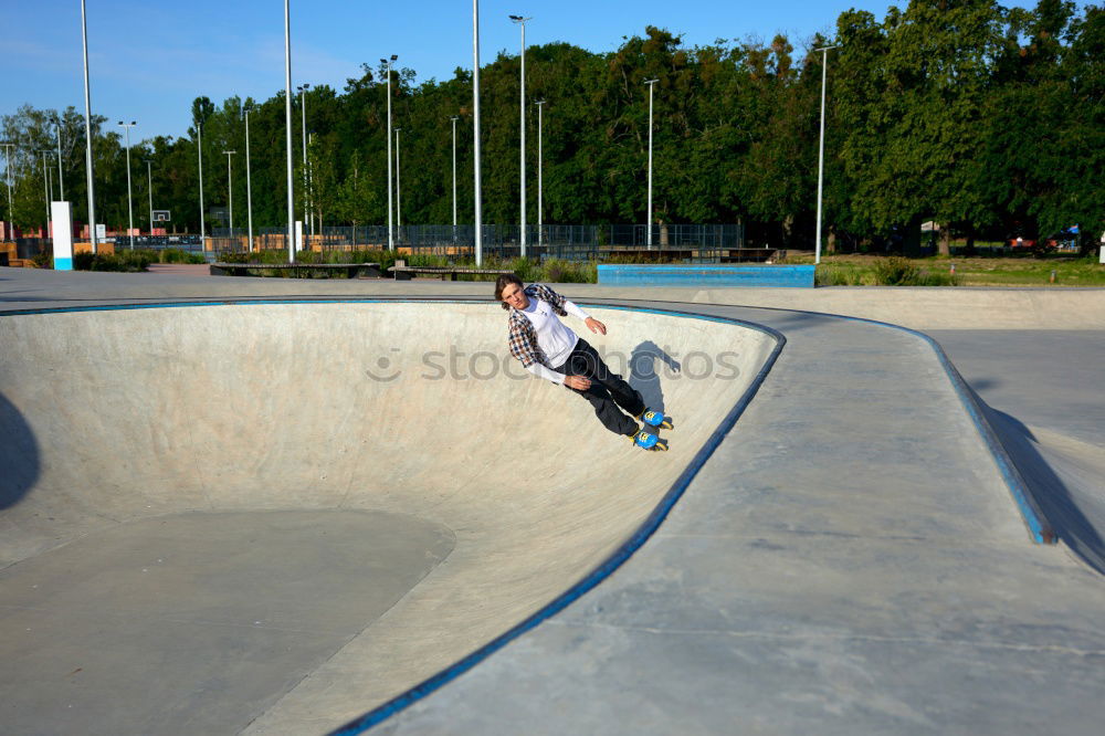 Similar – Image, Stock Photo Skater @ Work