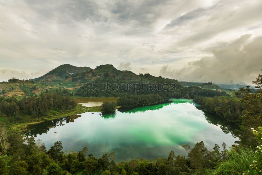 Similar – Image, Stock Photo Late evening at the lake