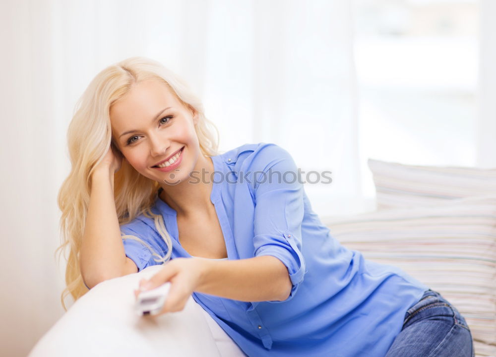 Similar – Image, Stock Photo indoor portrait of young selfish beautiful woman