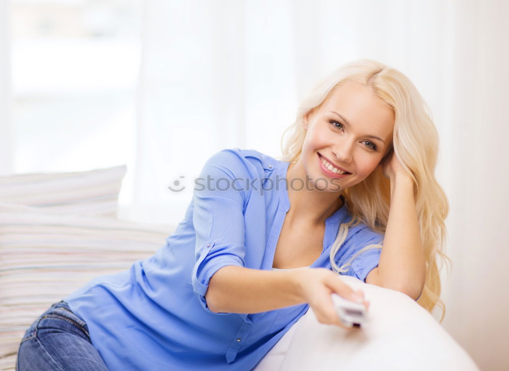 Similar – Image, Stock Photo indoor portrait of young selfish beautiful woman