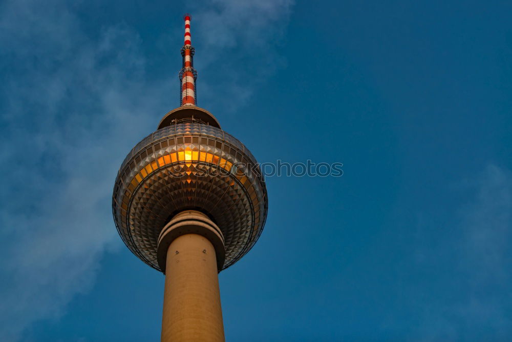 Similar – Image, Stock Photo Sunset at the television tower I