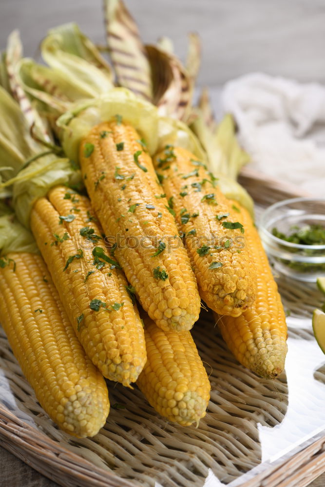 Similar – Roasted corn salted.