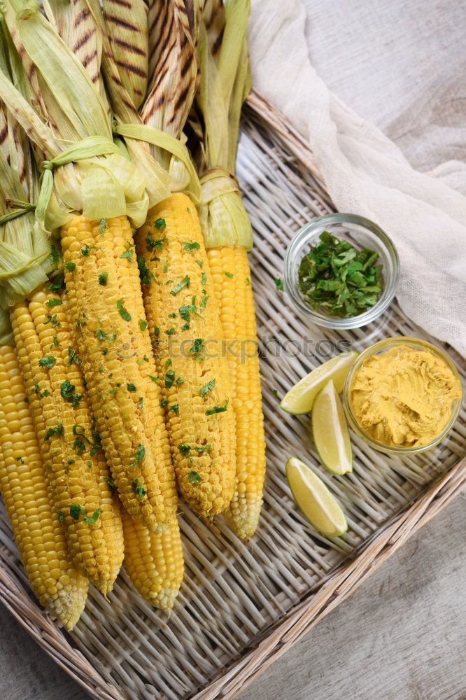 Similar – Roasted corn salted.