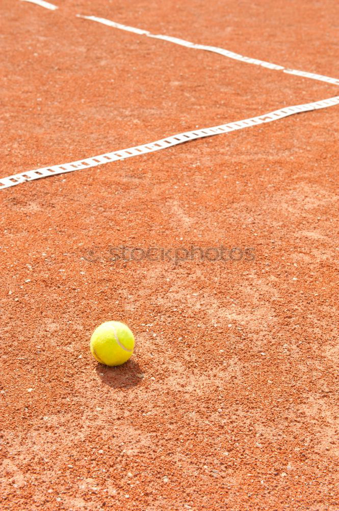 Similar – Image, Stock Photo Yellow tennis ball on red clay ground court