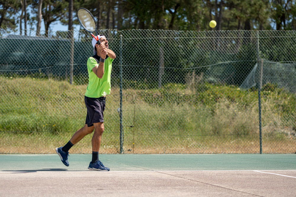 Similar – Disabled man athlete training with leg prosthesis.