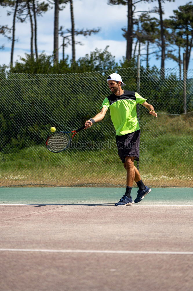 Similar – Disabled man athlete training with leg prosthesis.