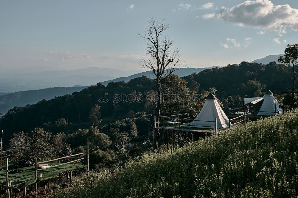 Similar – Image, Stock Photo Small village among hills