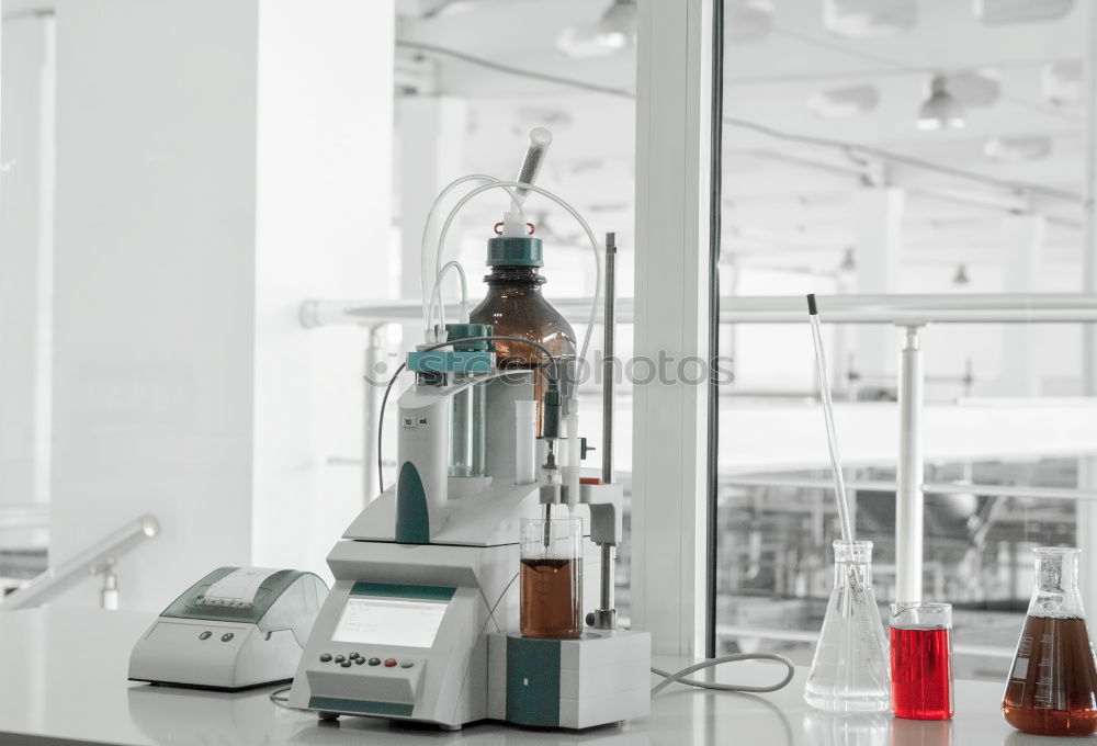 Similar – Image, Stock Photo Woman writing in laboratory