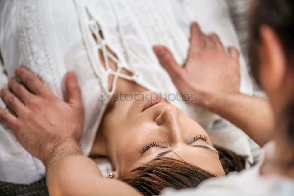 Similar – Image, Stock Photo Woman enjoying massage in Spa