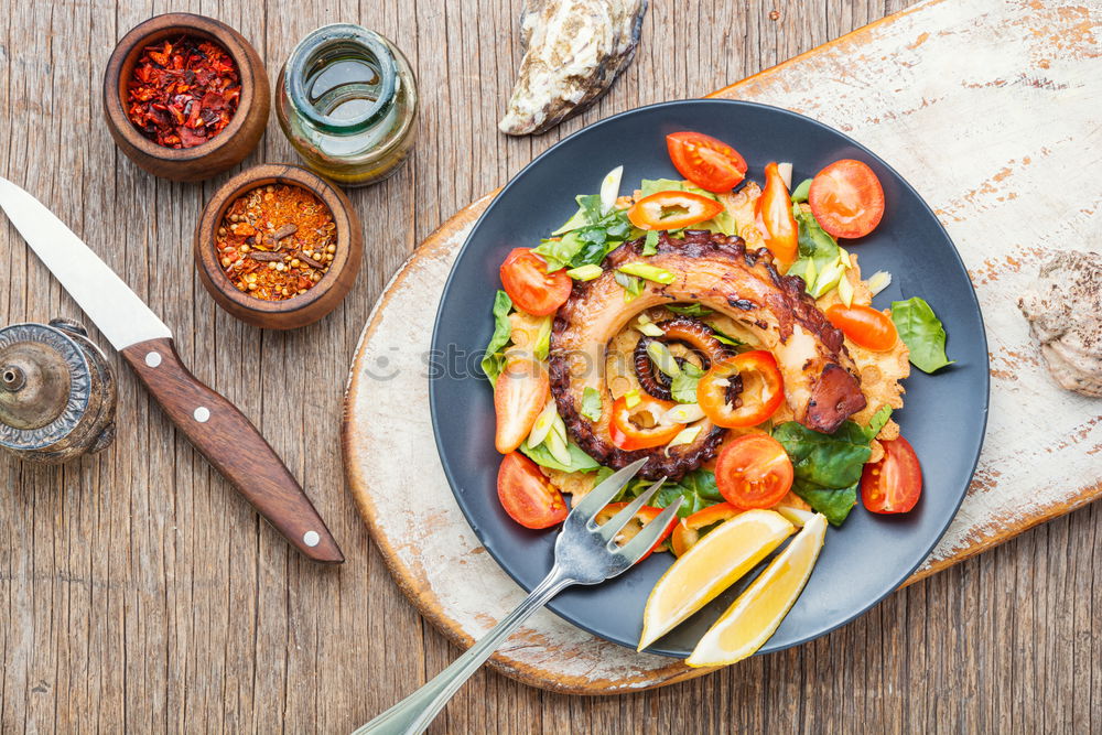 Similar – Image, Stock Photo Grilled sausages in frying pan