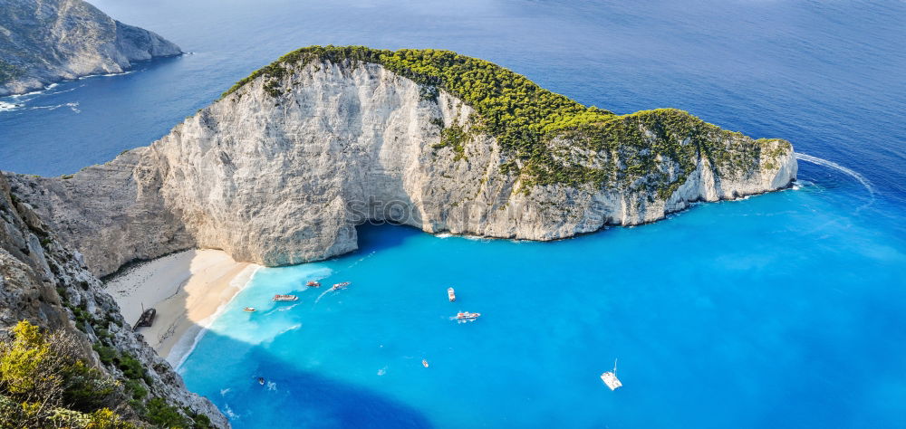 Similar – Image, Stock Photo Beach of Myrtos, Kefalonia