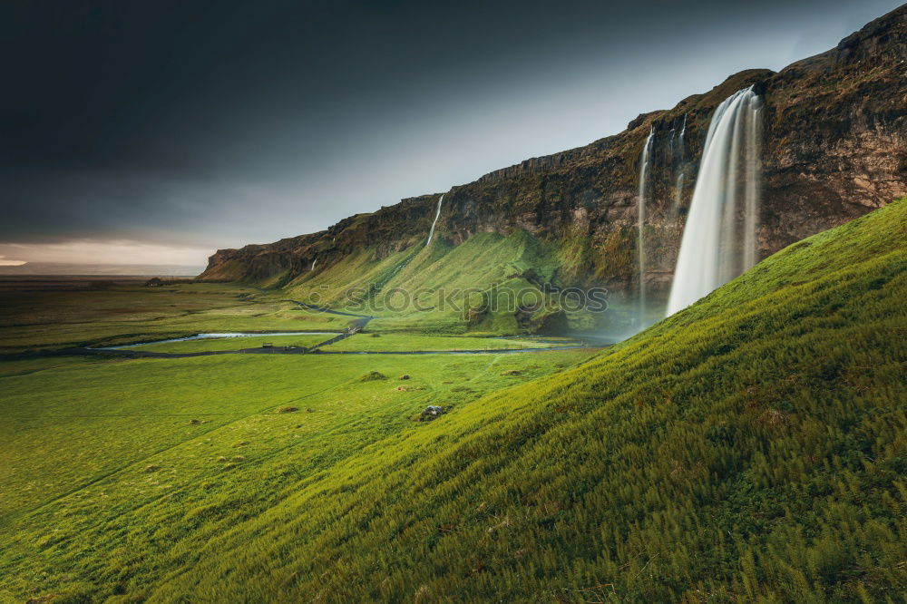 Similar – Image, Stock Photo Twisted river Environment