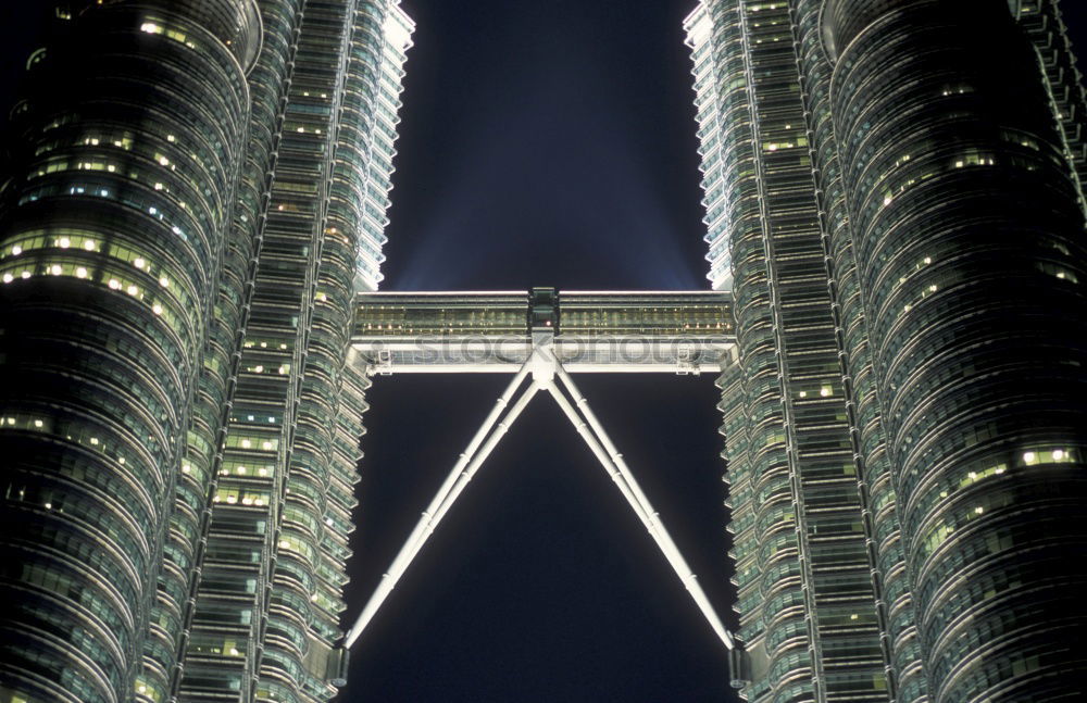 Image, Stock Photo Petronas Twin Towers @ night