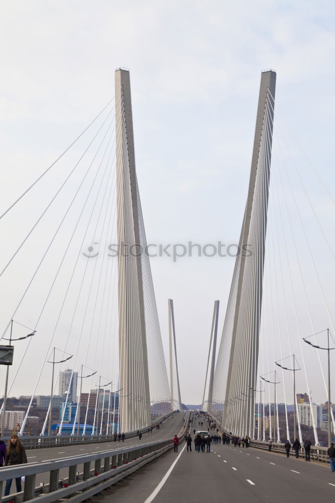 Similar – Image, Stock Photo Suspension bridge in Jiangyin