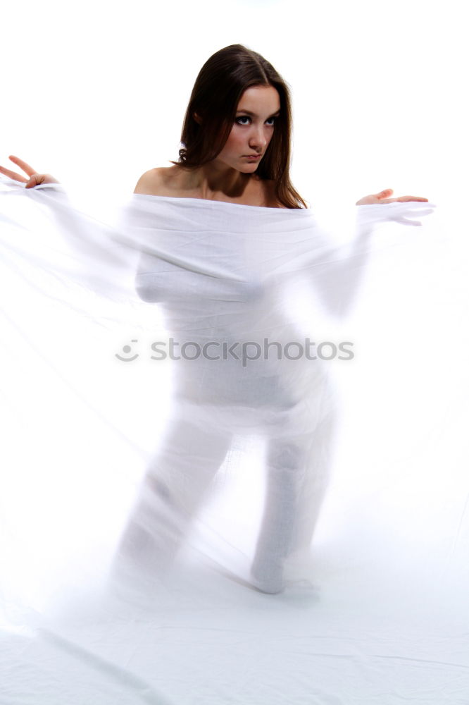 Similar – Image, Stock Photo frosted glass girl Woman