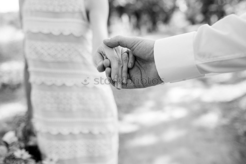 Similar – Image, Stock Photo Couple holding hands