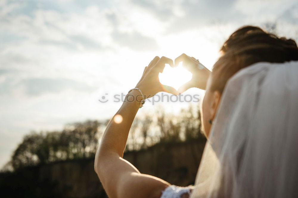 Similar – Image, Stock Photo Couple kissing in sunset