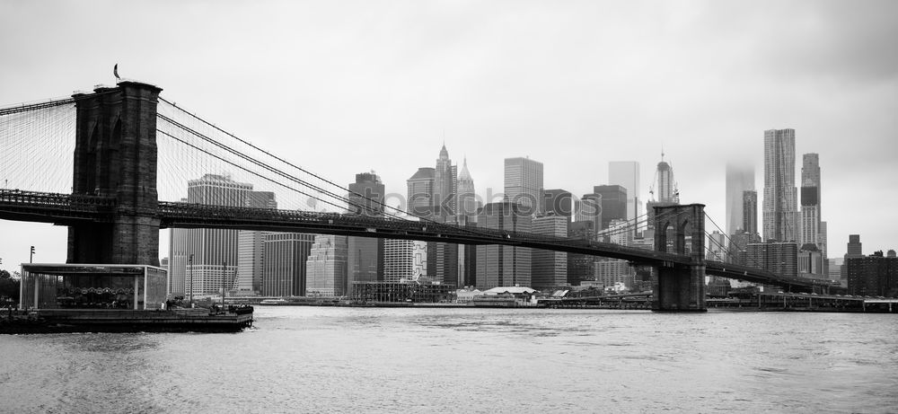 Similar – fog bridge Deserted Bridge