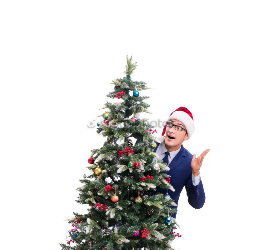 Similar – Image, Stock Photo Santa Claus comes into the house