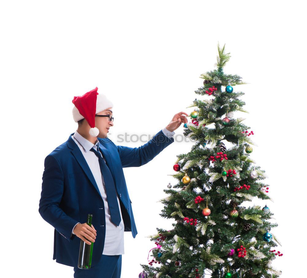 Image, Stock Photo Santa Claus comes into the house