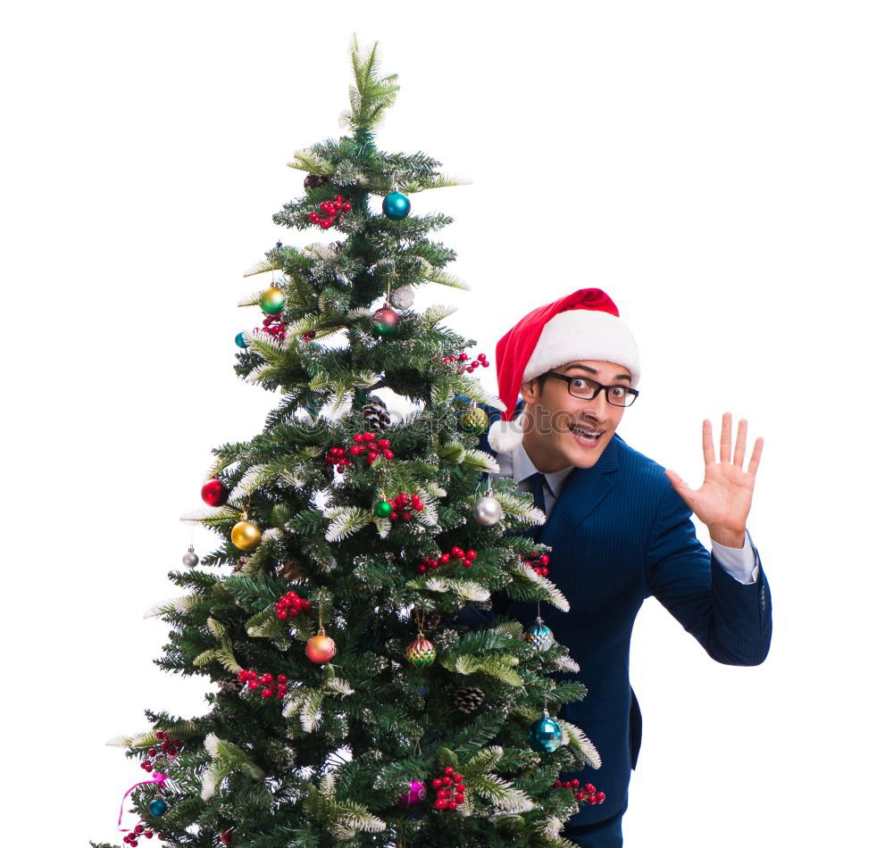 Similar – Image, Stock Photo Santa Claus comes into the house