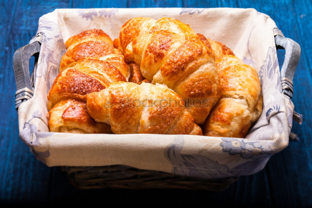 Similar – fresh bread and baked goods on wooden