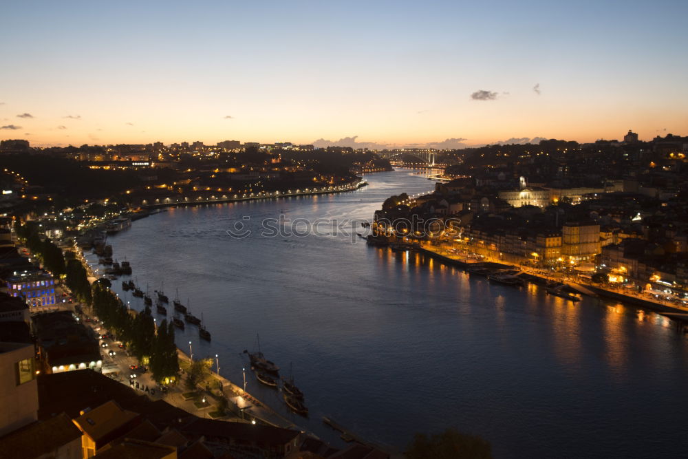 Similar – The Neckar in Heidelberg at the blue hour