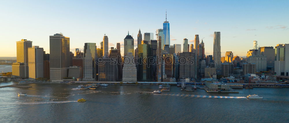 Similar – Image, Stock Photo Skyline New York and Hudson River from above