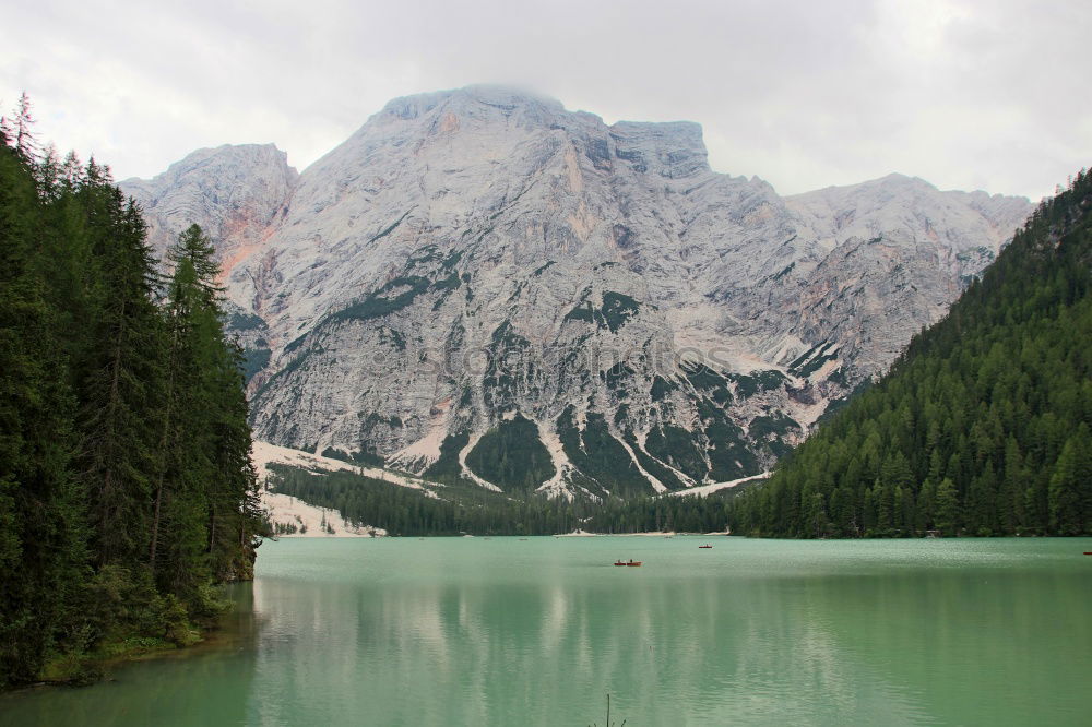 Similar – Waldsee mit Blick zum Schlern