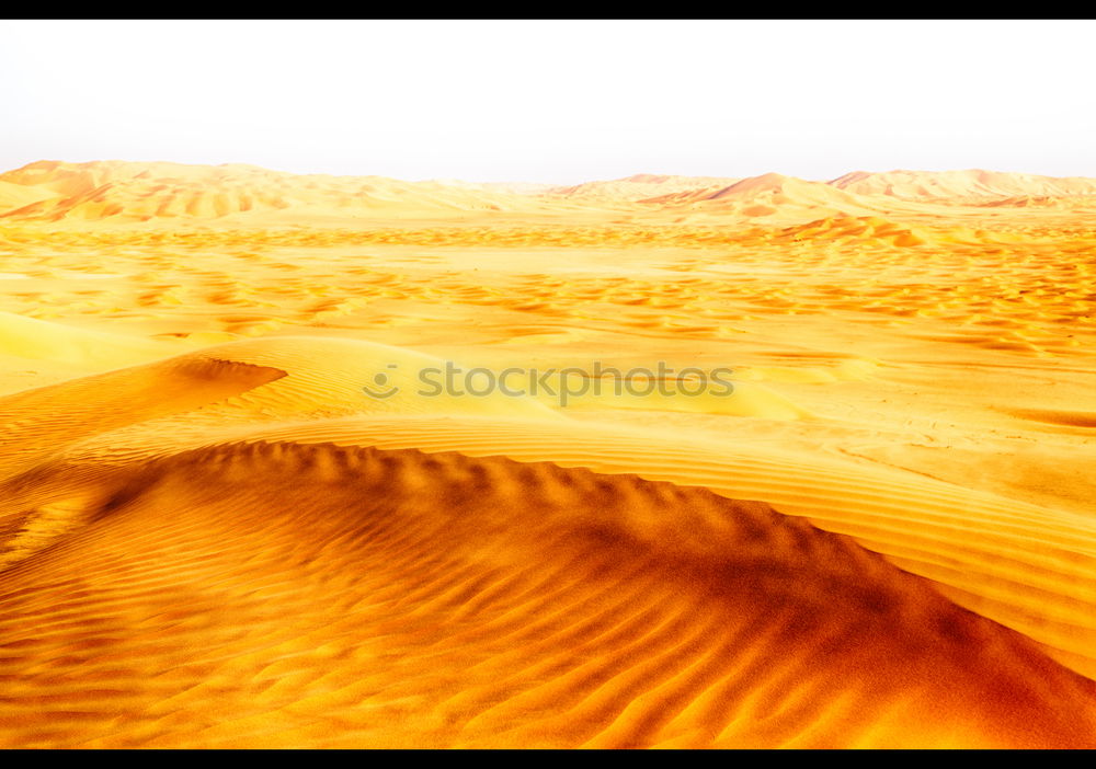 Similar – Image, Stock Photo sand dune in oman old desert rub al khali