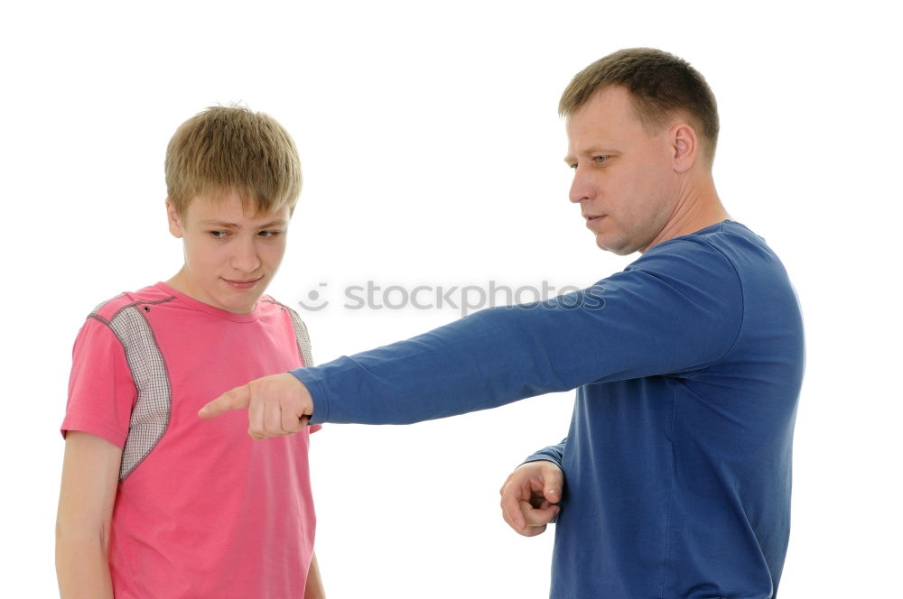 Similar – Image, Stock Photo Father helping son to adjust a bowtie. Preparation before important event