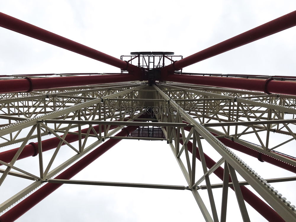 Similar – Image, Stock Photo Crane on a construction site from below with unsharpness