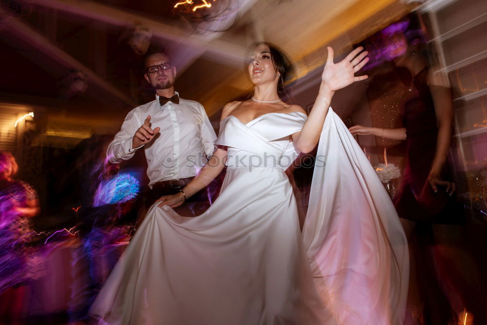 Similar – Image, Stock Photo Young woman with veil on scene
