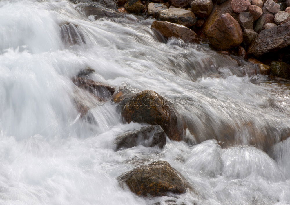 Similar – Image, Stock Photo Bubbling mountain stream at the Stuiben Falls