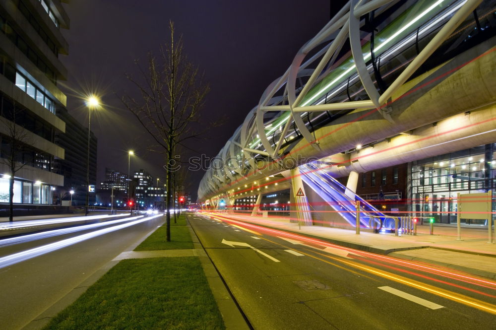 Similar – Image, Stock Photo Friedrichstraße train station at night, Berlin