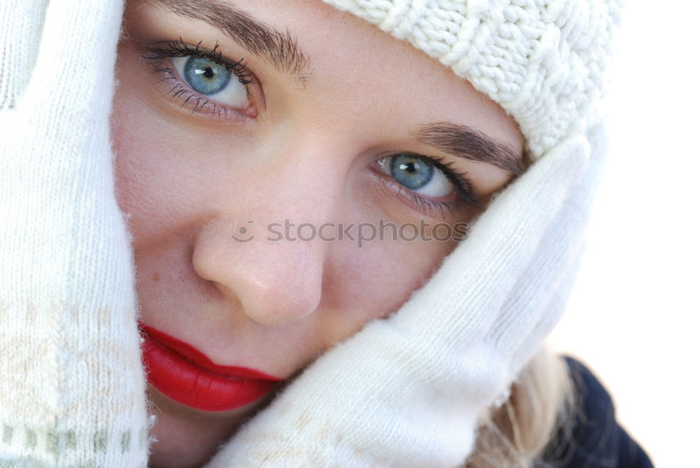 Similar – Image, Stock Photo dimple child Cap Grinning