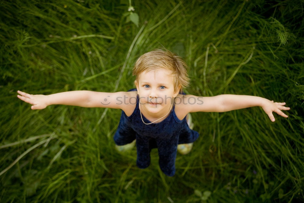 Similar – Image, Stock Photo look here Toddler Child