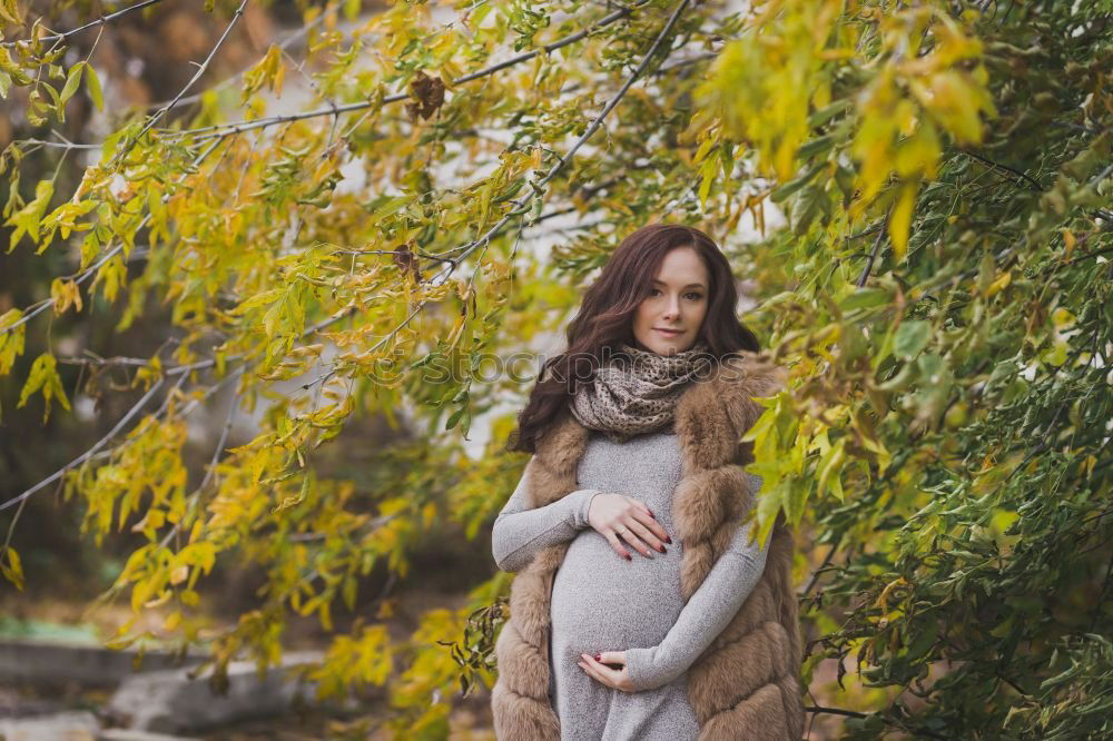 Similar – happy pregnant woman walking