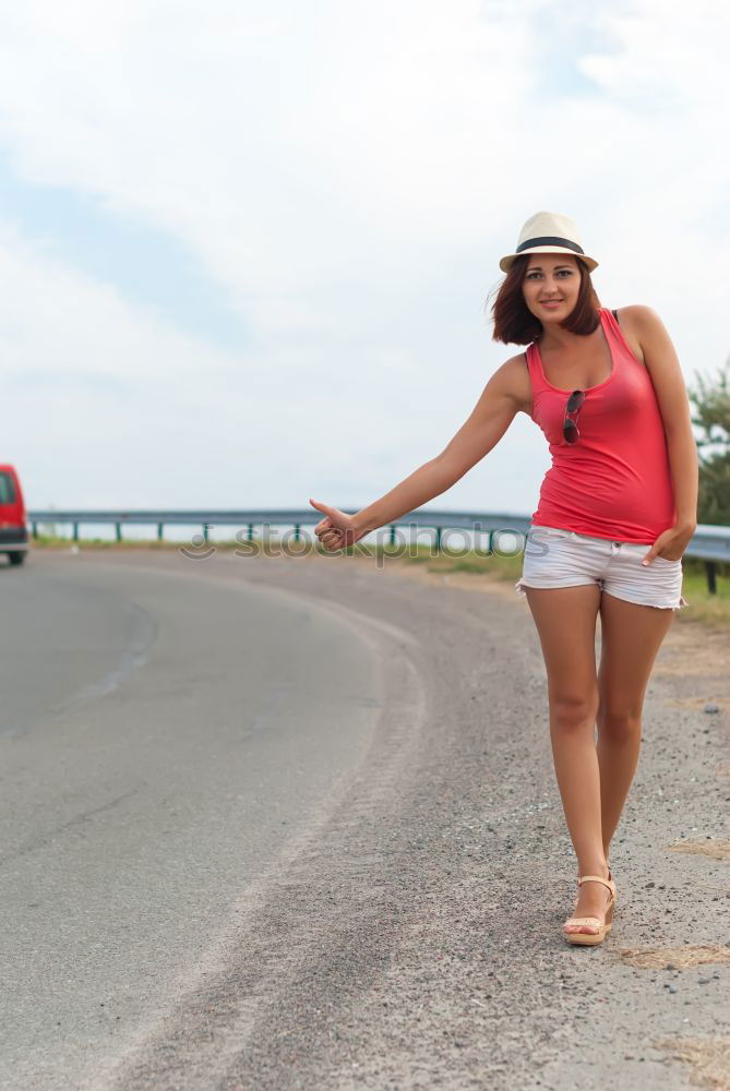 Similar – Image, Stock Photo Pretty Asian woman on street